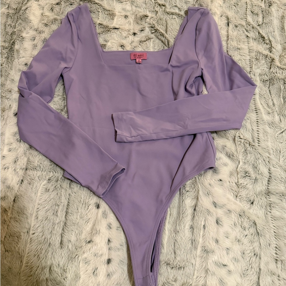 Miami Lilac Long Sleeve Bodysuit